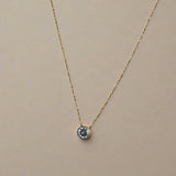 Classic Bezel Rhinestone Necklace