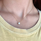 Dainty Opal Necklace